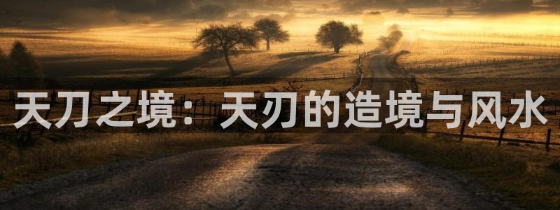 先锋娱乐科技：天刀之境：天刃的造境与风水