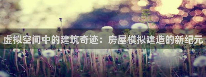 亚洲先锋娱乐跌：虚拟空间中的建筑奇迹：房屋模拟建造的新纪元