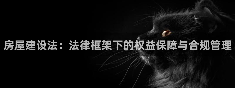 澳门先锋娱乐：房屋建设法：法律框架下的权益保障与合规管理
