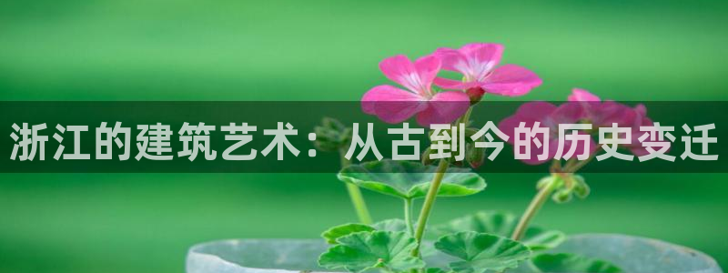 先锋娱乐管理集团招聘：浙江的建筑艺术：从古到今的历史变迁