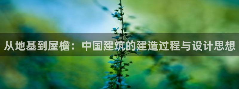 大连先锋娱乐：从地基到屋檐：中国建筑的建造过程与设计思想