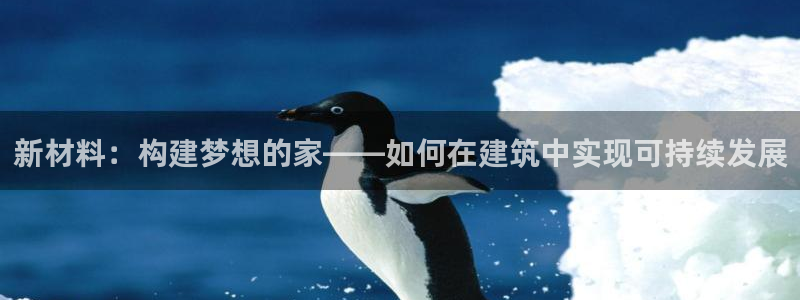 先锋互动娱乐：新材料：构建梦想的家——如何在建筑中实现可持续发展
