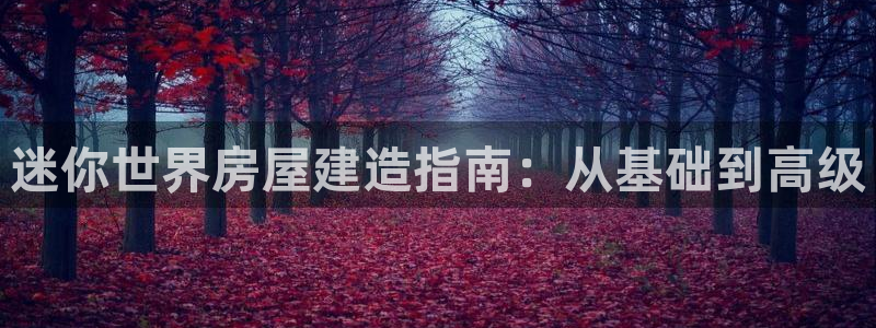 先锋电子旗下先锋娱乐：迷你世界房屋建造指南：从基础到高级