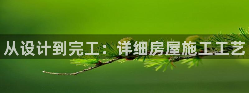 先锋娱乐中国：从设计到完工：详细房屋施工工艺