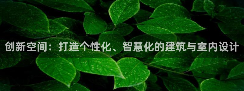 先锋娱乐体育：创新空间：打造个性化、智慧化的建筑与室内设计